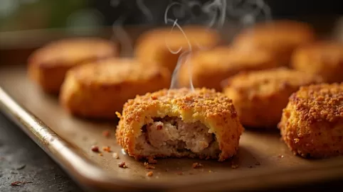 krokiety z mięsem z piekarnika